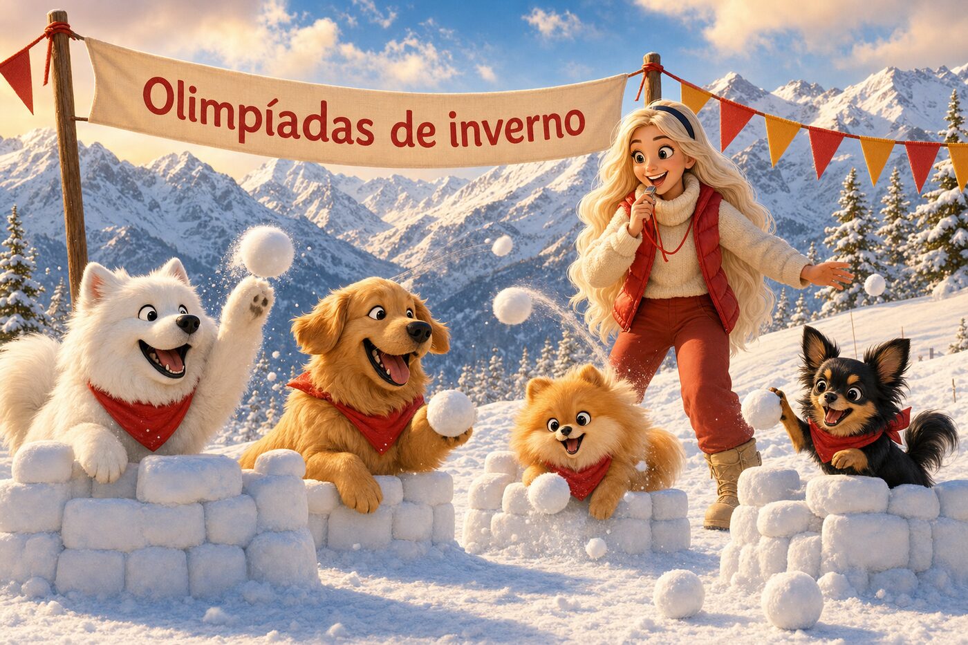 Olimpíadas de Inverno WLC: brincadeiras na neve