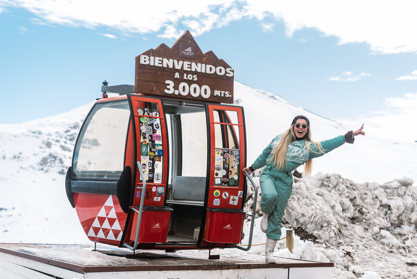 Gôndola para fotos a 3.000m